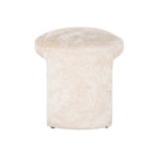 Poef Fargo wit chenille (Bergen 900 wit chenille)