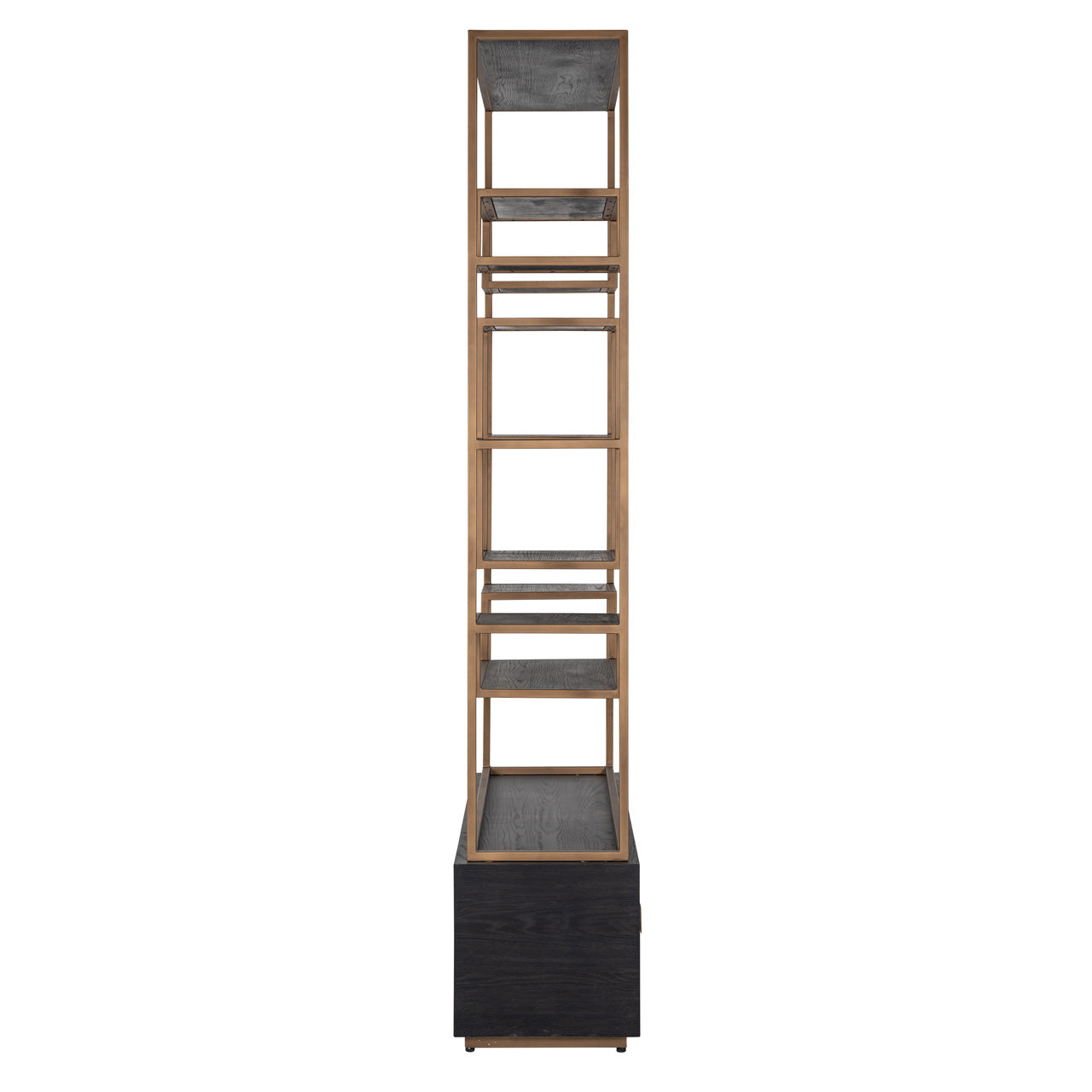 Wandkast Hunter 2 laden (Zwart rustiek)