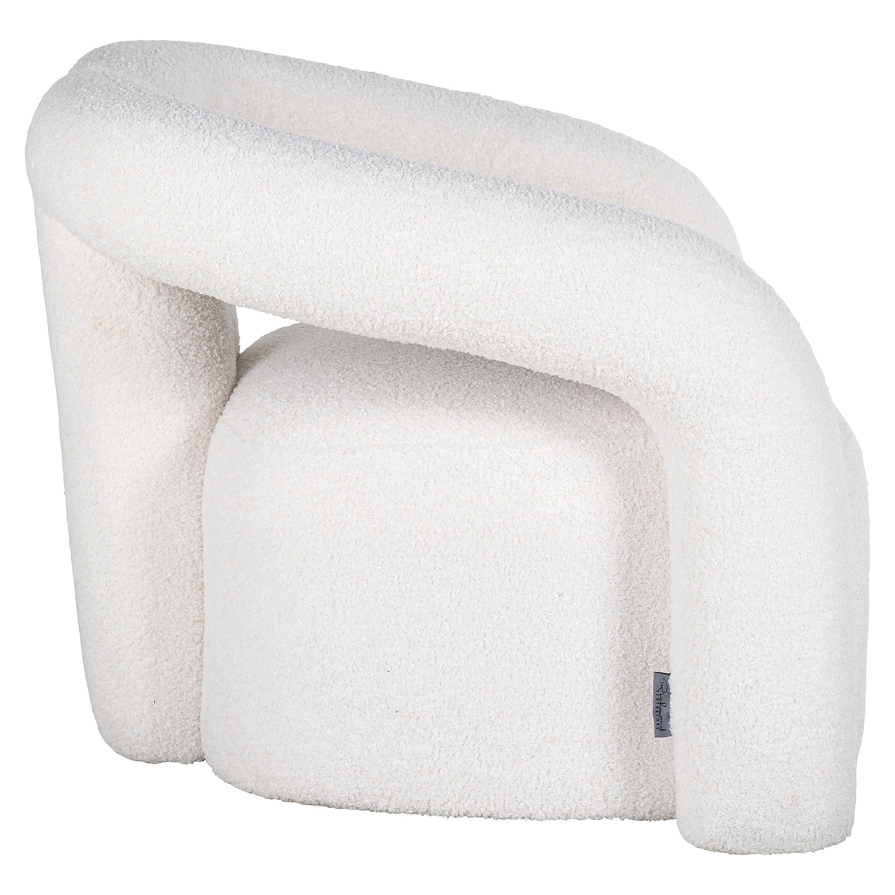 Fauteuil Dana wit harig (Himalaya 900 wit harig)