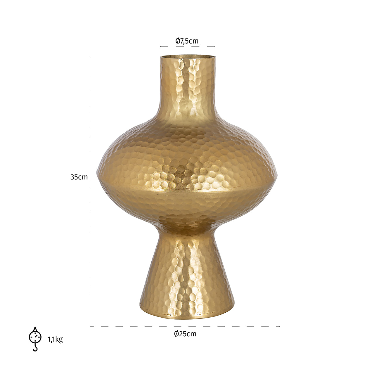 Vaas Caitlyn klein (Goud)