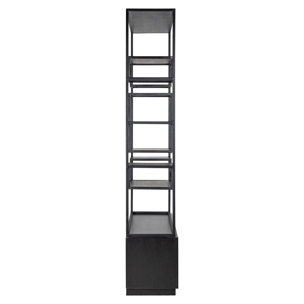 Wandkast Bonvoy zwart 2 laden (Zwart)