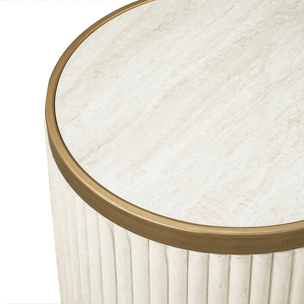 Bijzettafel Tivoli set van 2 (Wit)