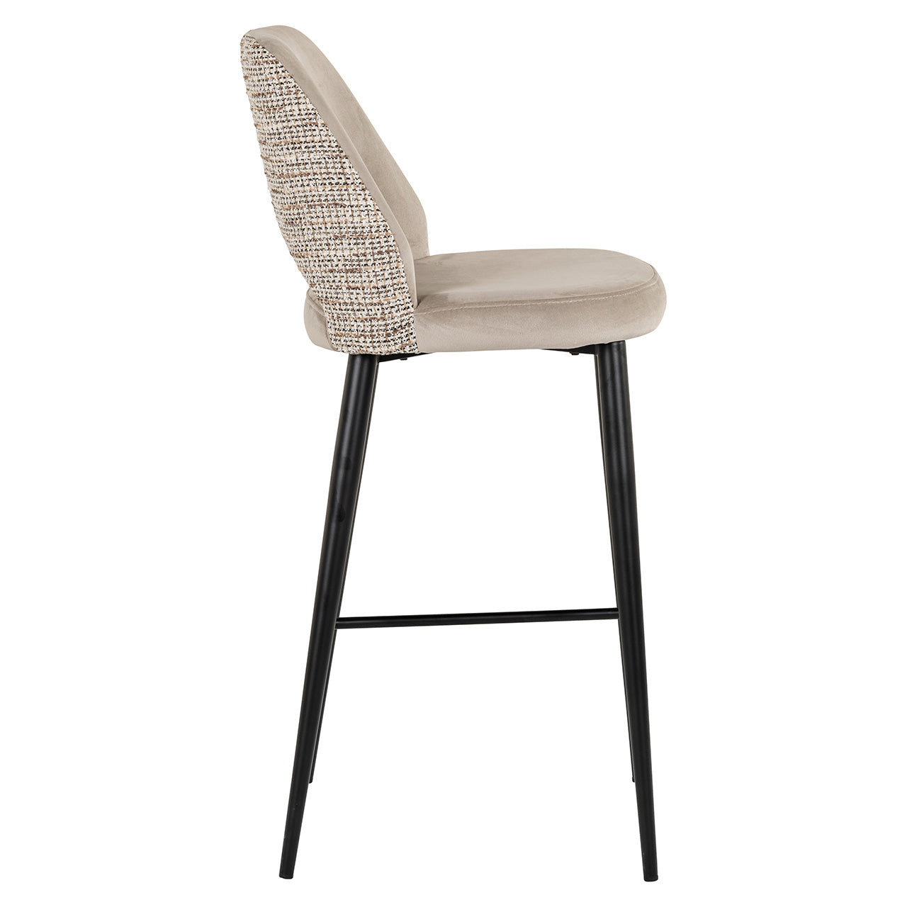 Barstoel Tabitha trendy nature / kwarts khaki brandvertragend (Be Trendy 01 Nature)