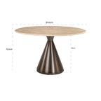 Eettafel Montgommery 130Ø (Beige)