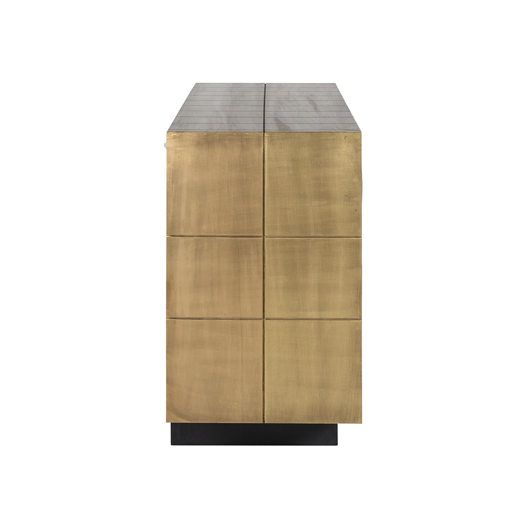 Dressoir Collada 3-deuren (Geborsteld Goud)