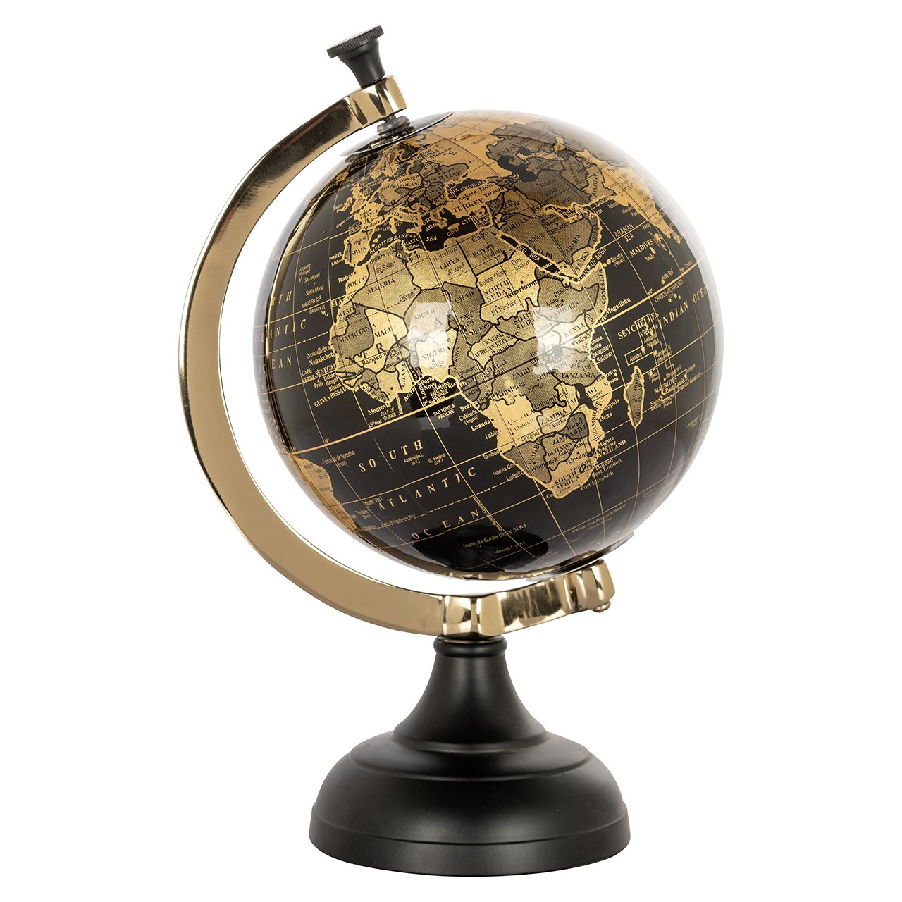 Deco object Jilly (Zwart/goud)