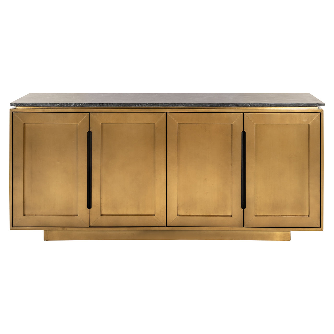 Dressoir Finsbury 4-deurs (Zwart/goud)