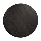 Eettafel Macaron 130Ø (Zwart rustiek)