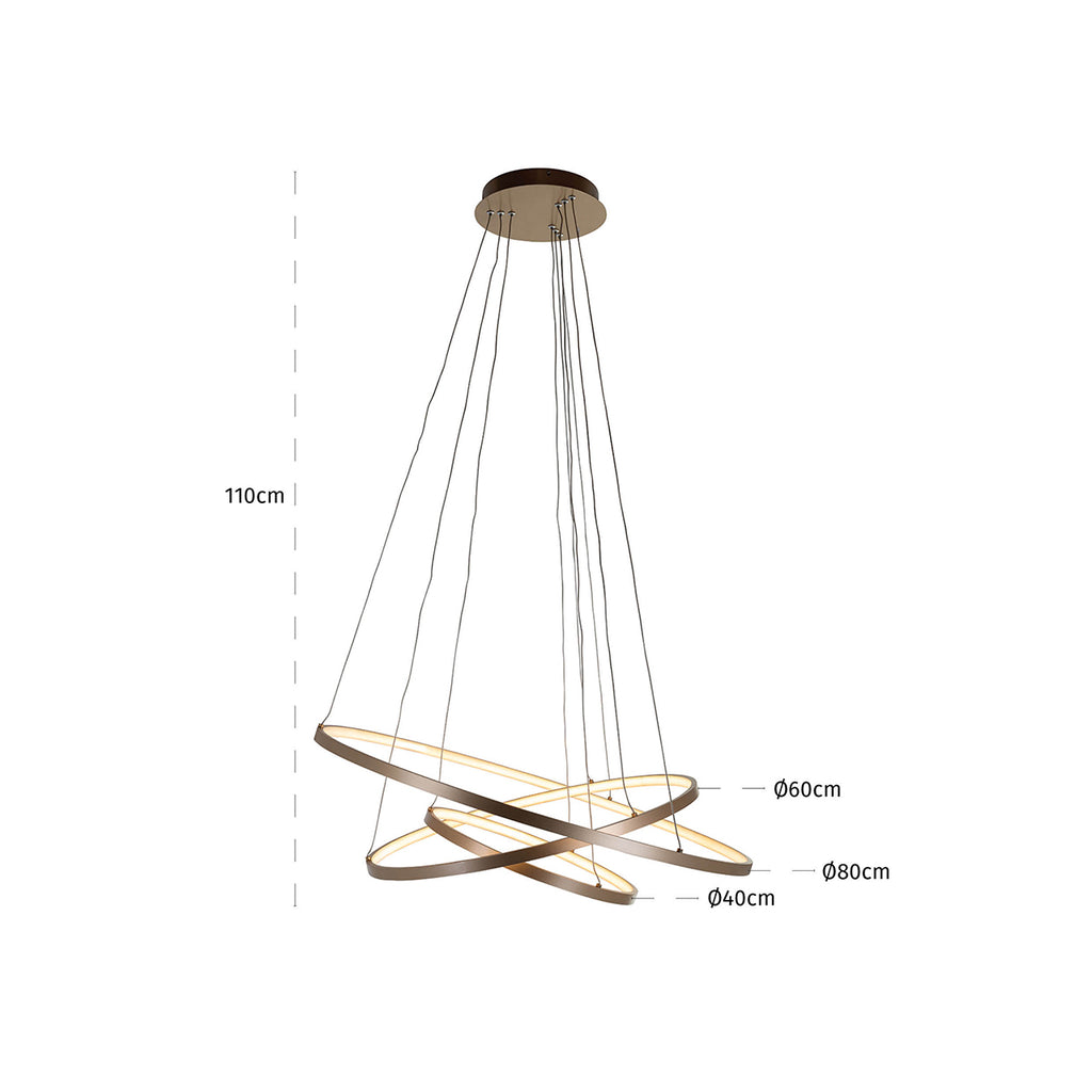 Hanglamp Amira goud (Goud)