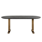 Eettafel Revelin 235 (Zwart/goud)