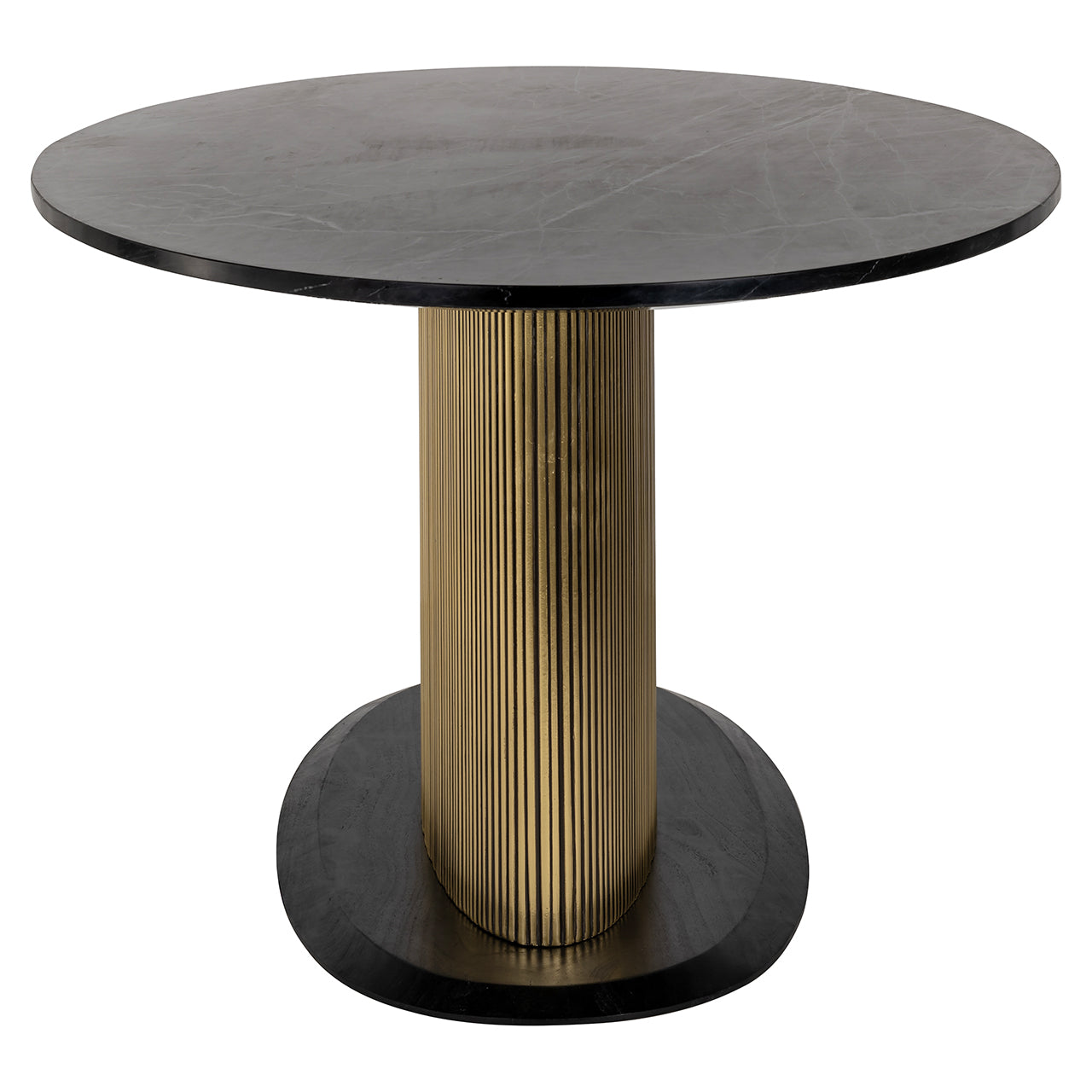 Eettafel Ironville ovaal 235 (Zwart/goud)