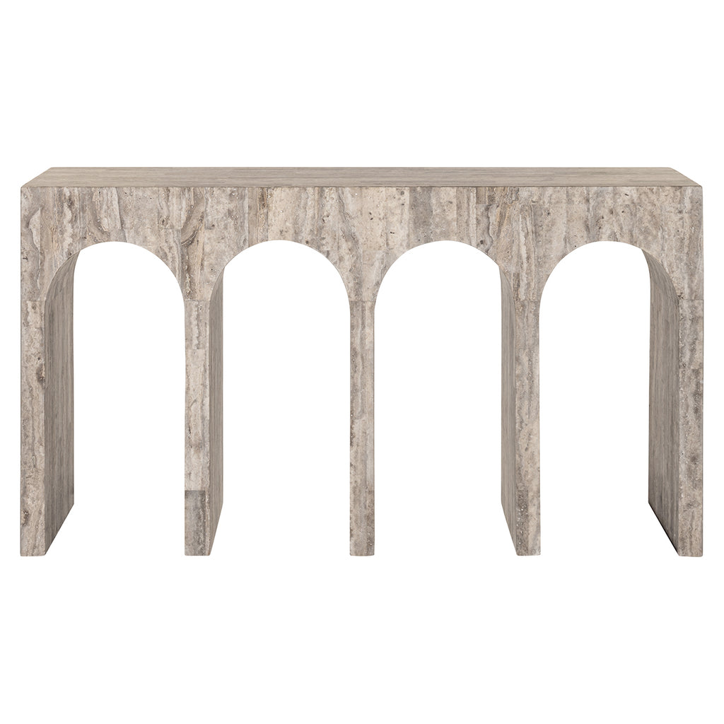 Wandtafel La Rague natuurlijk grijs travertijn (Grijs)