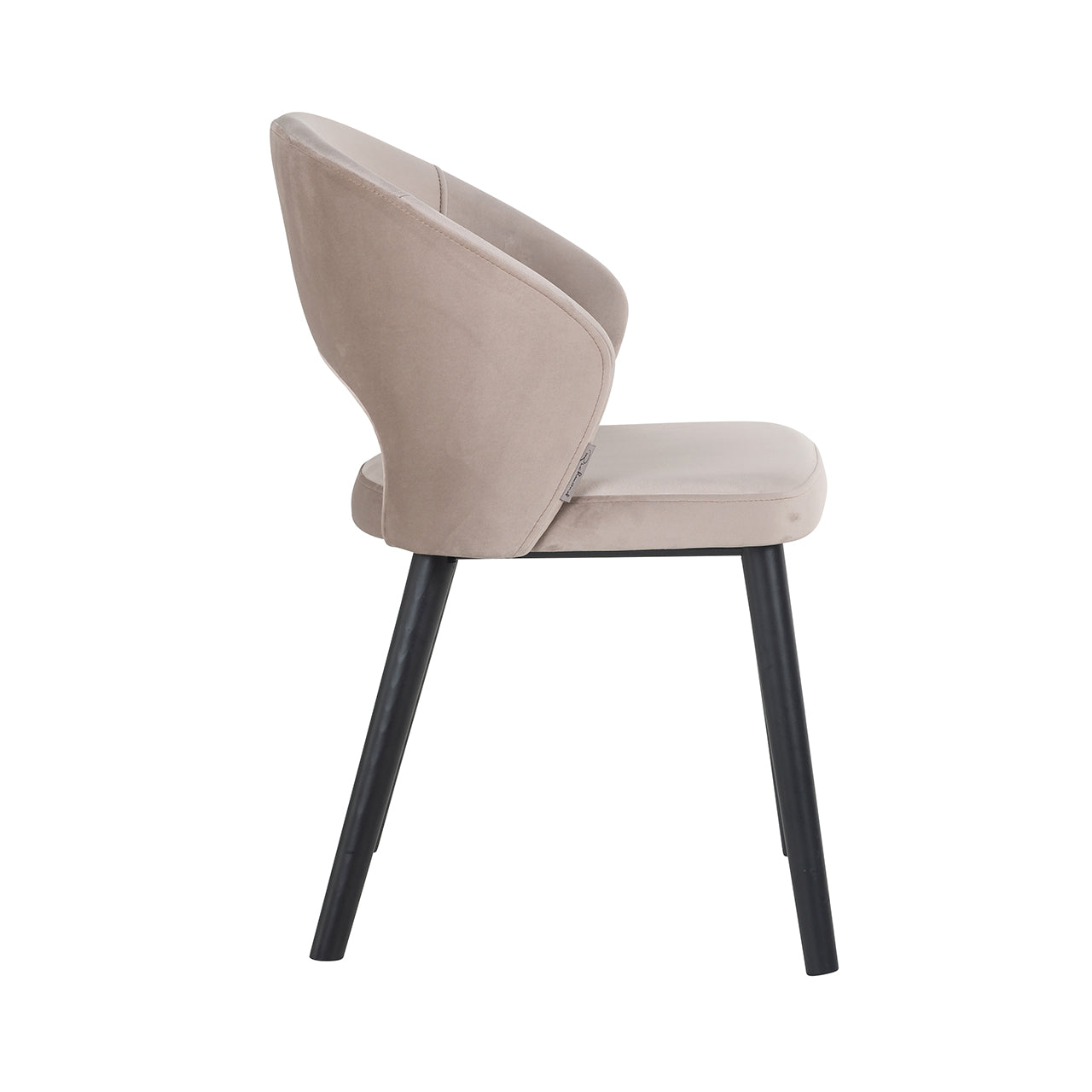 Stoel Savoy khaki fluweel (Quartz Khaki 903)