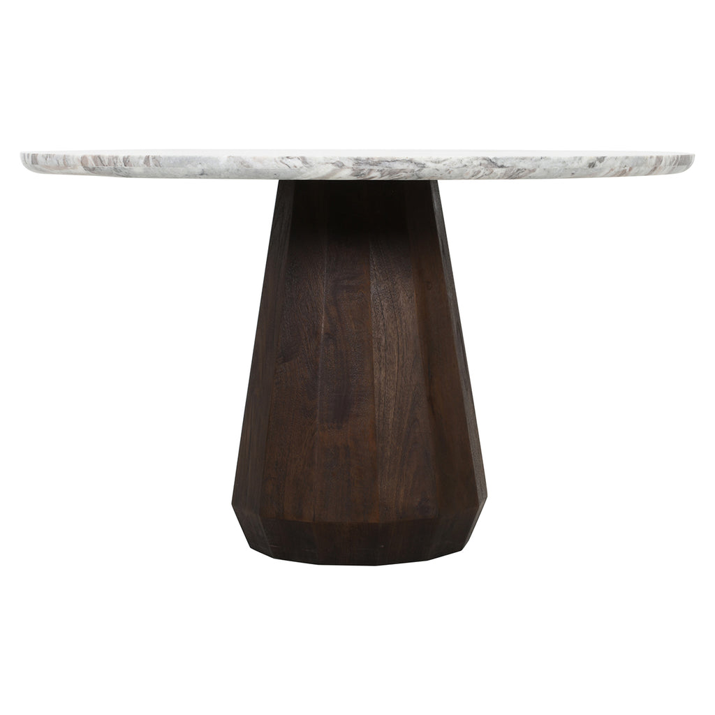 Eettafel Oberoy 130Ø (Bruin)