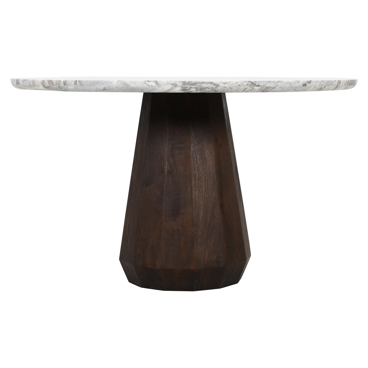 Eettafel Oberoy 130Ø (Bruin)