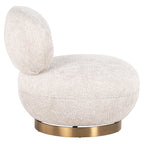 Draaifauteuil Jace in mooie crèmekleur (Be Lovely 11 Cream)