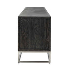 TV-meubel Blackbone zilver 4-deuren 220 (Zwart rustiek)