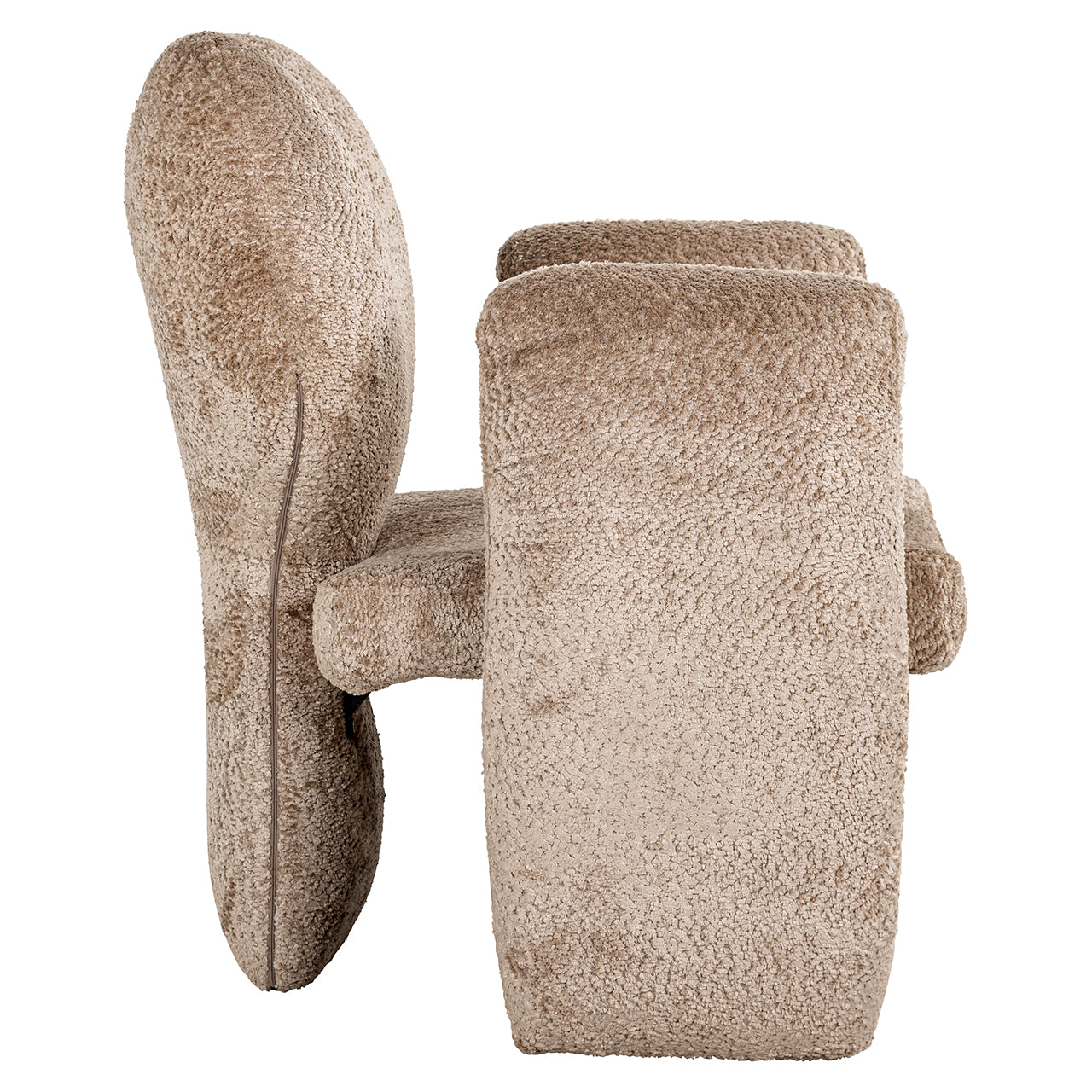Fauteuil Didi natuurlijke schapenvacht (Schapenvacht 01 natuur)
