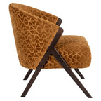 Fauteuil Mia gouden driehoek (Driehoek 2013 oud goud)