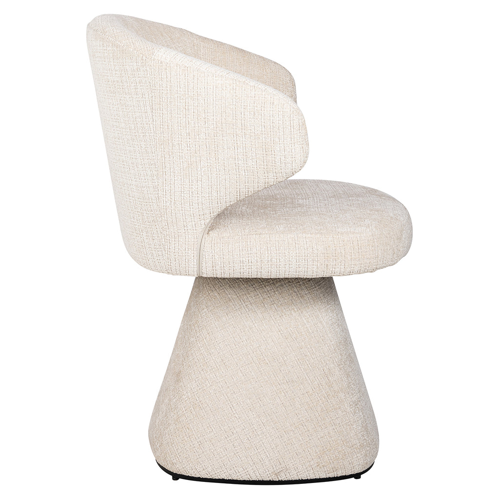 Stoel Gatsbi beige chenille brandvertragend (Niagara 902 beige Chenille)