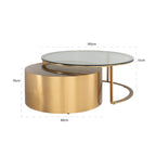 Salontafel Orlan set van 2 (Goud)