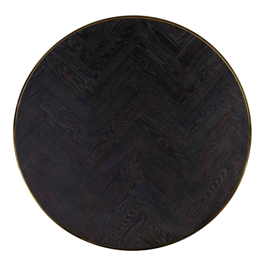 Salontafel Blackbone gouden set van 2 (Zwart rustiek)