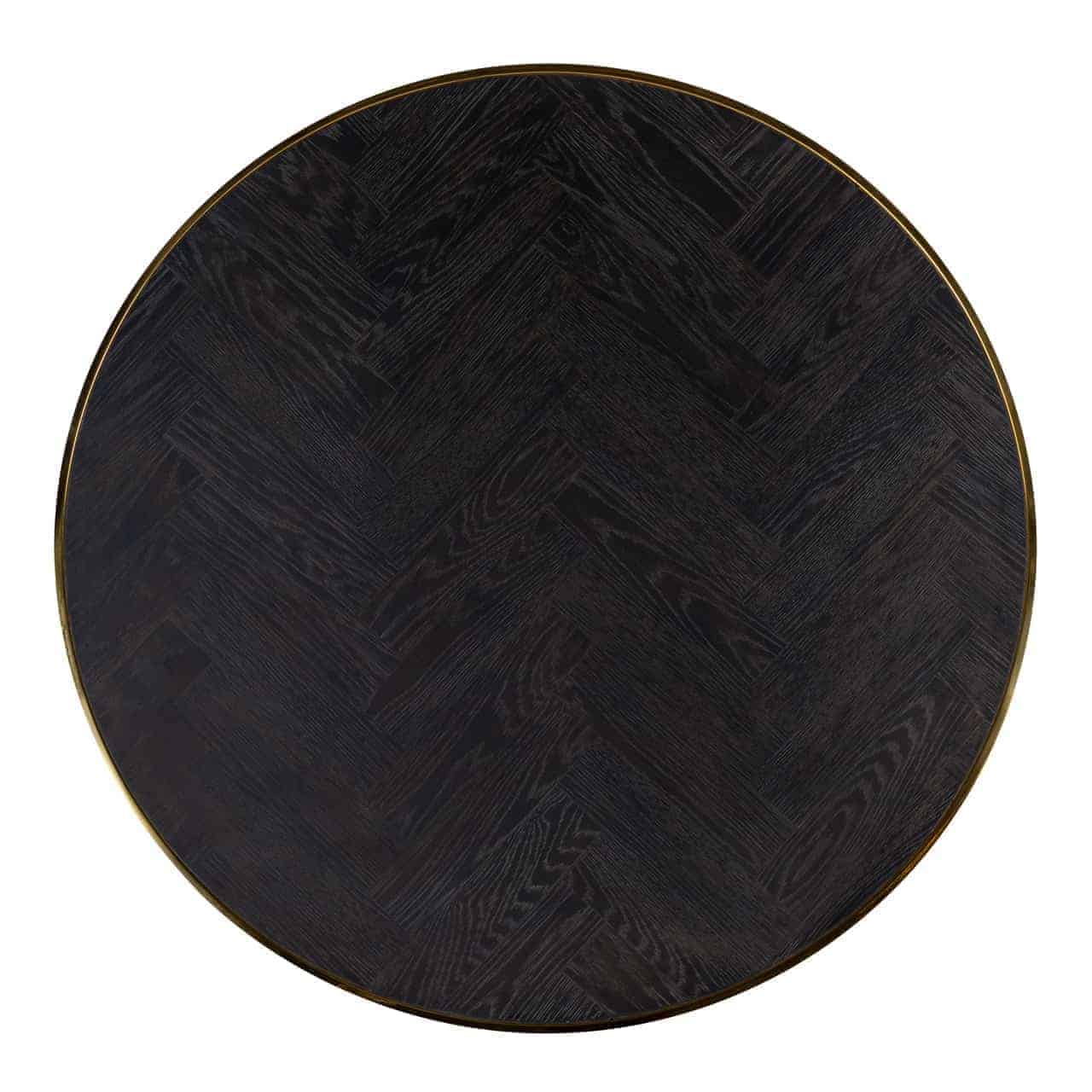 Salontafel Blackbone gouden set van 2 (Zwart rustiek)