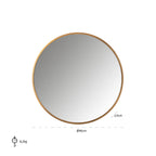 Spiegel Maesa goud 90Ø (Goud)