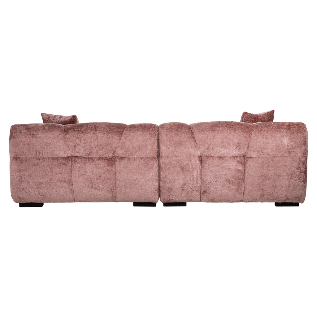 Bank Charelle roze chenille (Bergen 705 roze chenille)