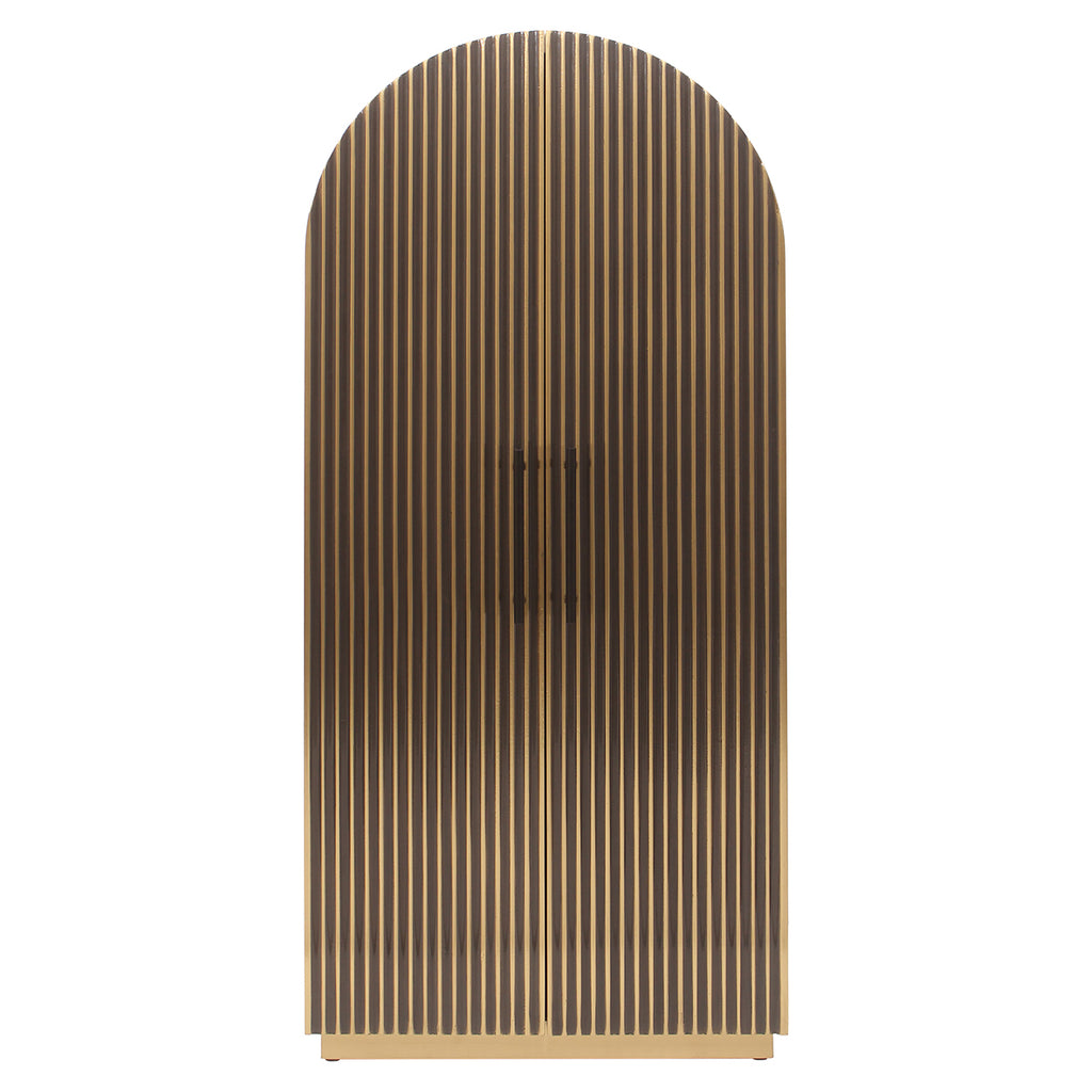 Wandkast Les Arcs 2-deurs (Geborsteld Goud)
