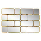 Spiegel Berken met 16 spiegels (Goud)