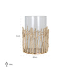 Windlicht Loretta groot (Goud)