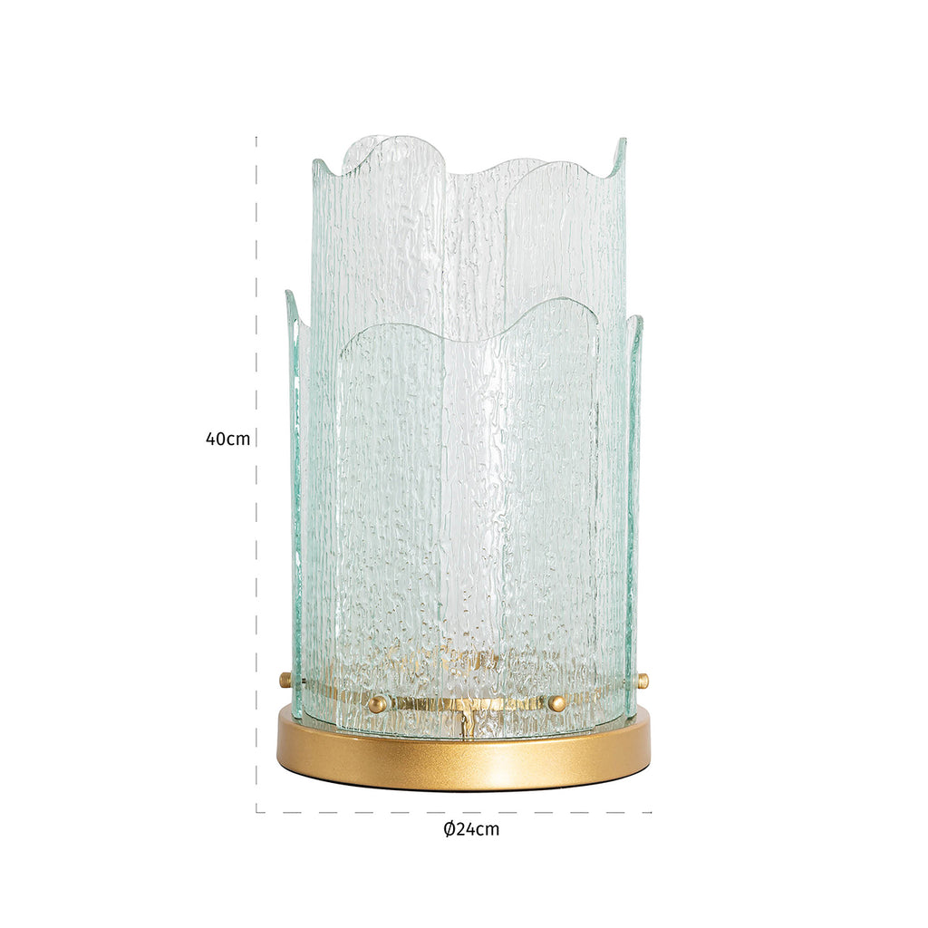 Windlicht Danila groot (Goud)