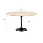 Eettafel Hampton 140Ø (Zwart)