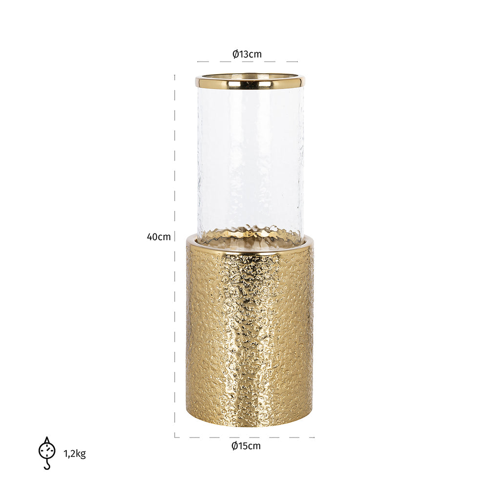 Windlicht Marlou groot (Goud)