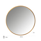Spiegel Maevy goud 110Ø (Goud)