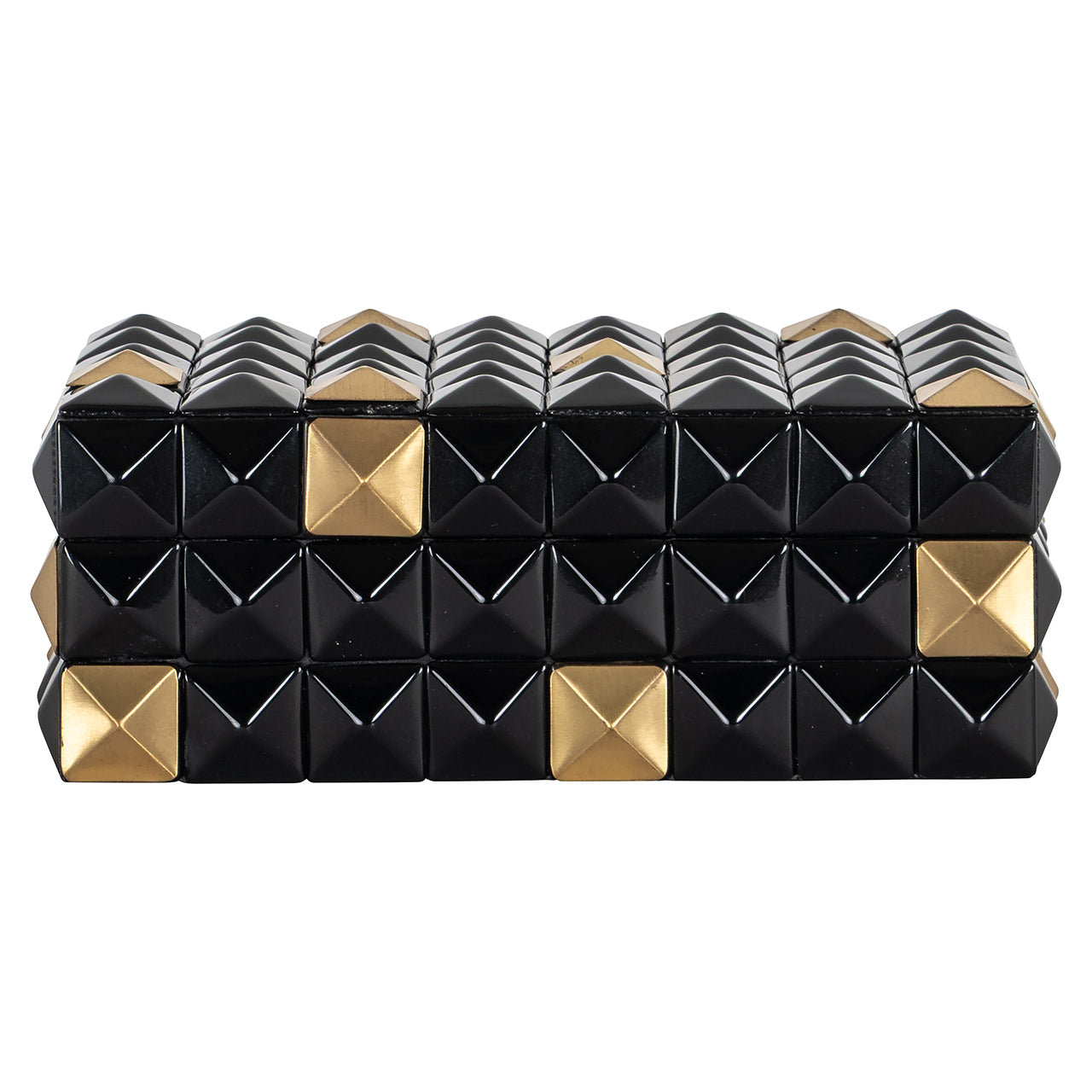 Opbergbox Velicia (Zwart/goud)