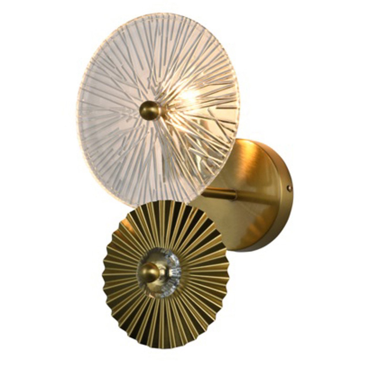 Wandlamp Otis (Geborsteld Goud)