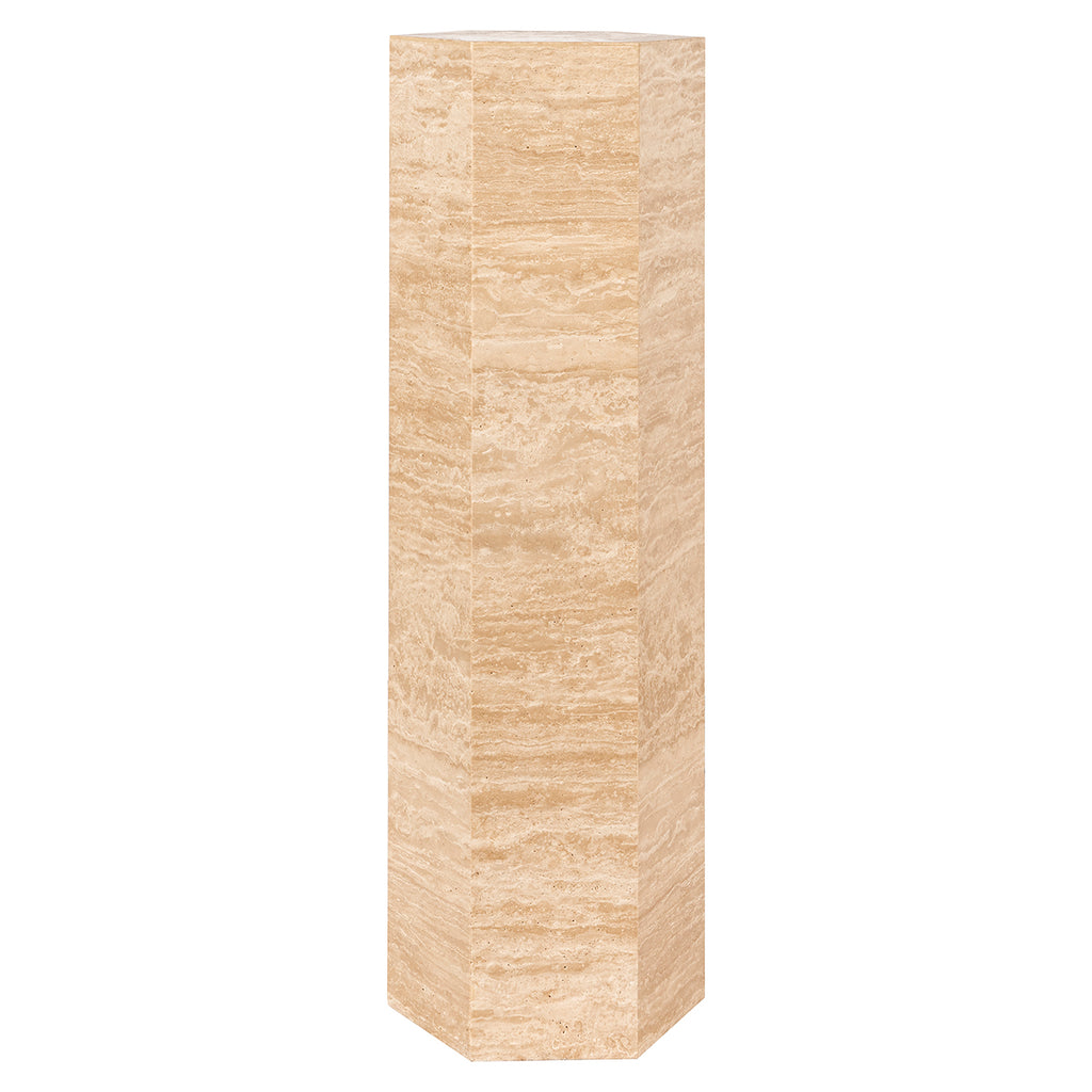 Pilaar Vespin natuurlijke beige travertijn (Beige)