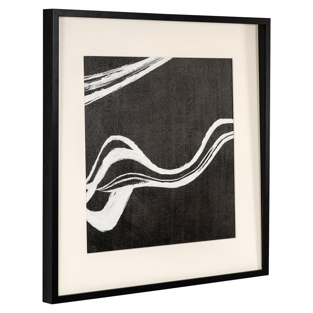 Wandkunst Jozra (Zwart/wit)
