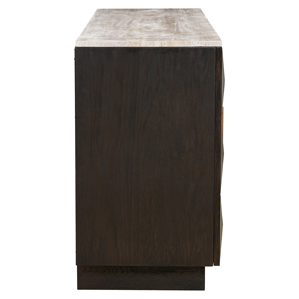 Dressoir Claremont 4-deurs (Bruin)