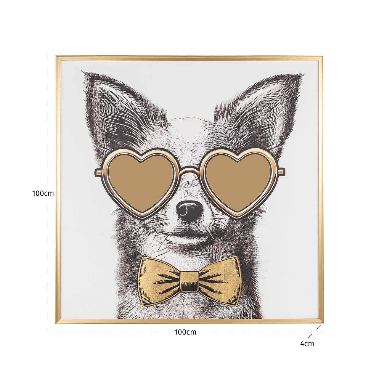 Wanddecoratie Bodhy (Zwart/goud)