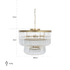 Hanglamp Romy (Geborsteld Goud)