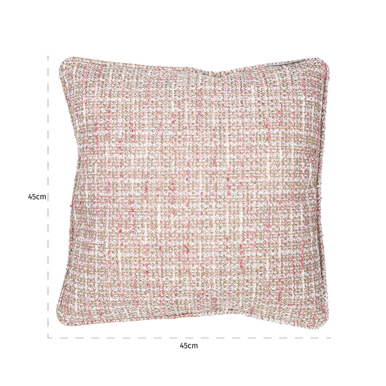 Kussen Lina 45x45 trendy roze (Wees trendy 1673 roze)