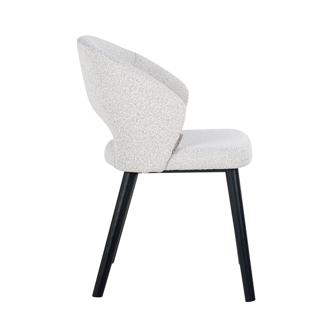 Stoel Savoy wit bouclé (Kopenhagen 900 Bouclé Wit)