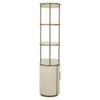 Wandkast Tivoli 2-deurs 3 open planken (Wit)