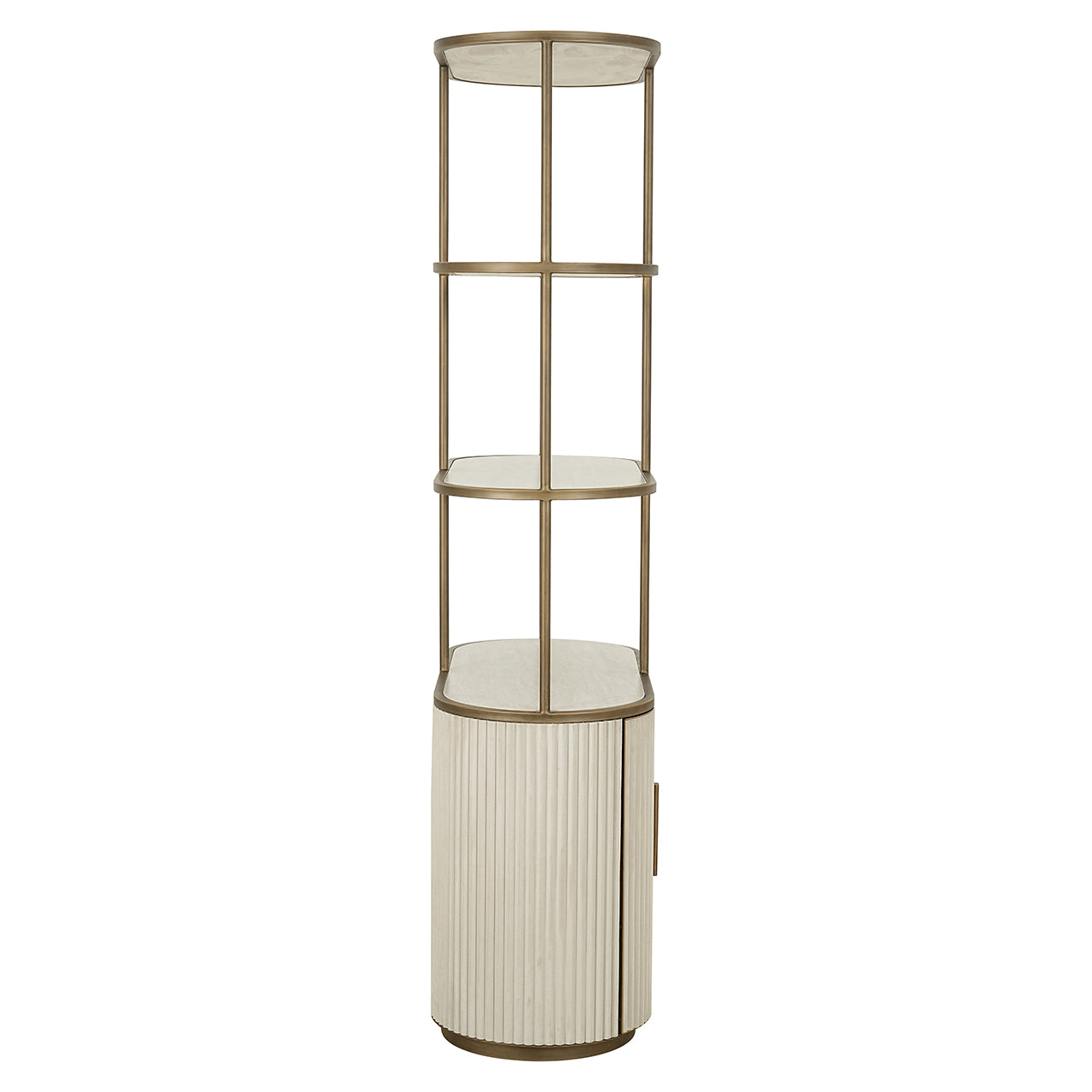 Wandkast Tivoli 2-deurs 3 open planken (Wit)