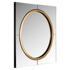 Spiegel Briana rond goud (Goud)