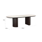 Eettafel Ritz 240 (Bruin)