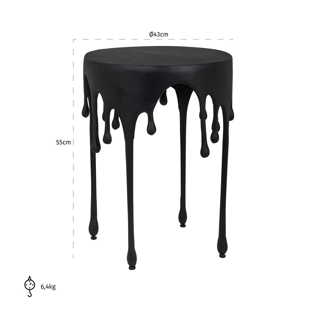 Bijzettafel Laila (Zwart)
